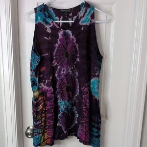 Vibrant Tie-Dye Sleeveless Top